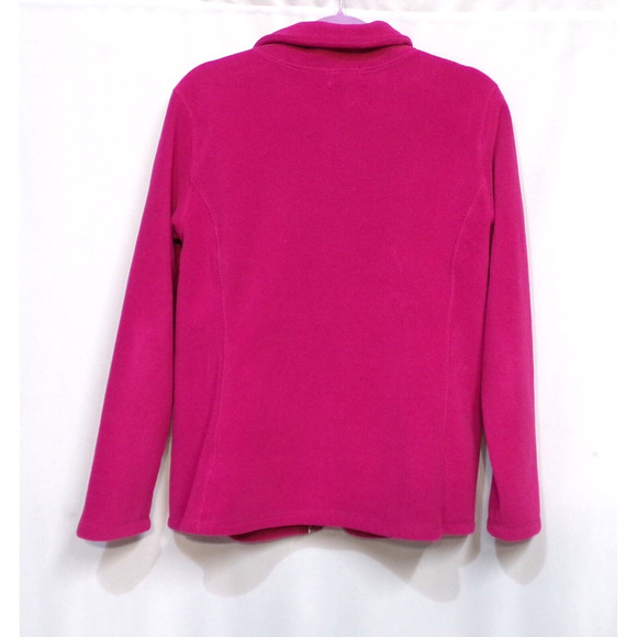Old Navy Womans Fleece Full Zip Pink Sweater Size Large - Picture 4 of 4